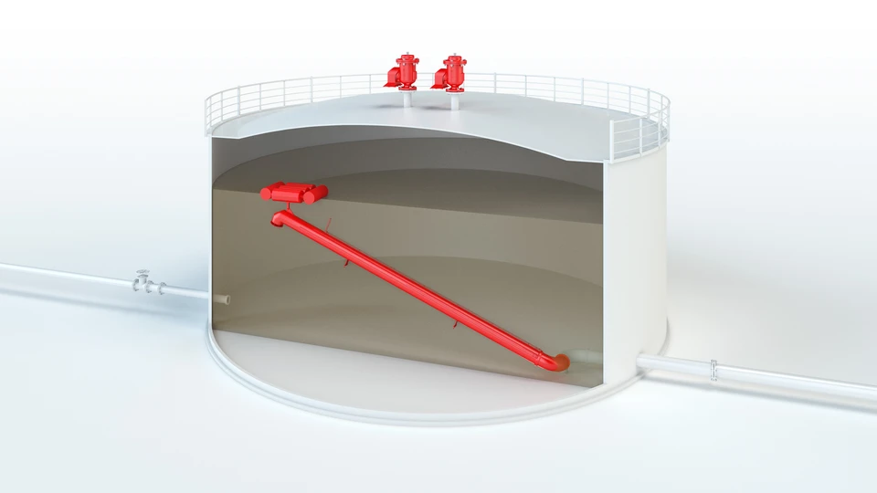 Luftfahrtkraftstofftank mit PROTEGO®-Armaturen.