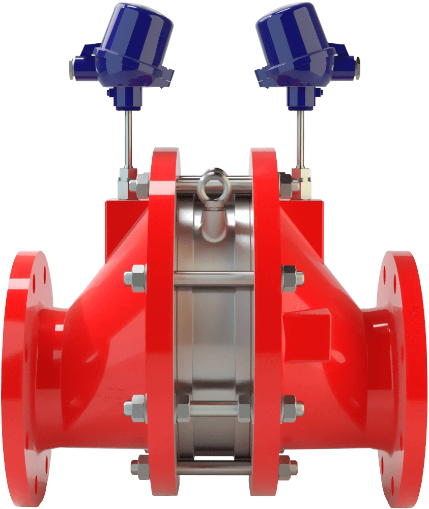 PROTEGO flame arrester with temperature sensor
